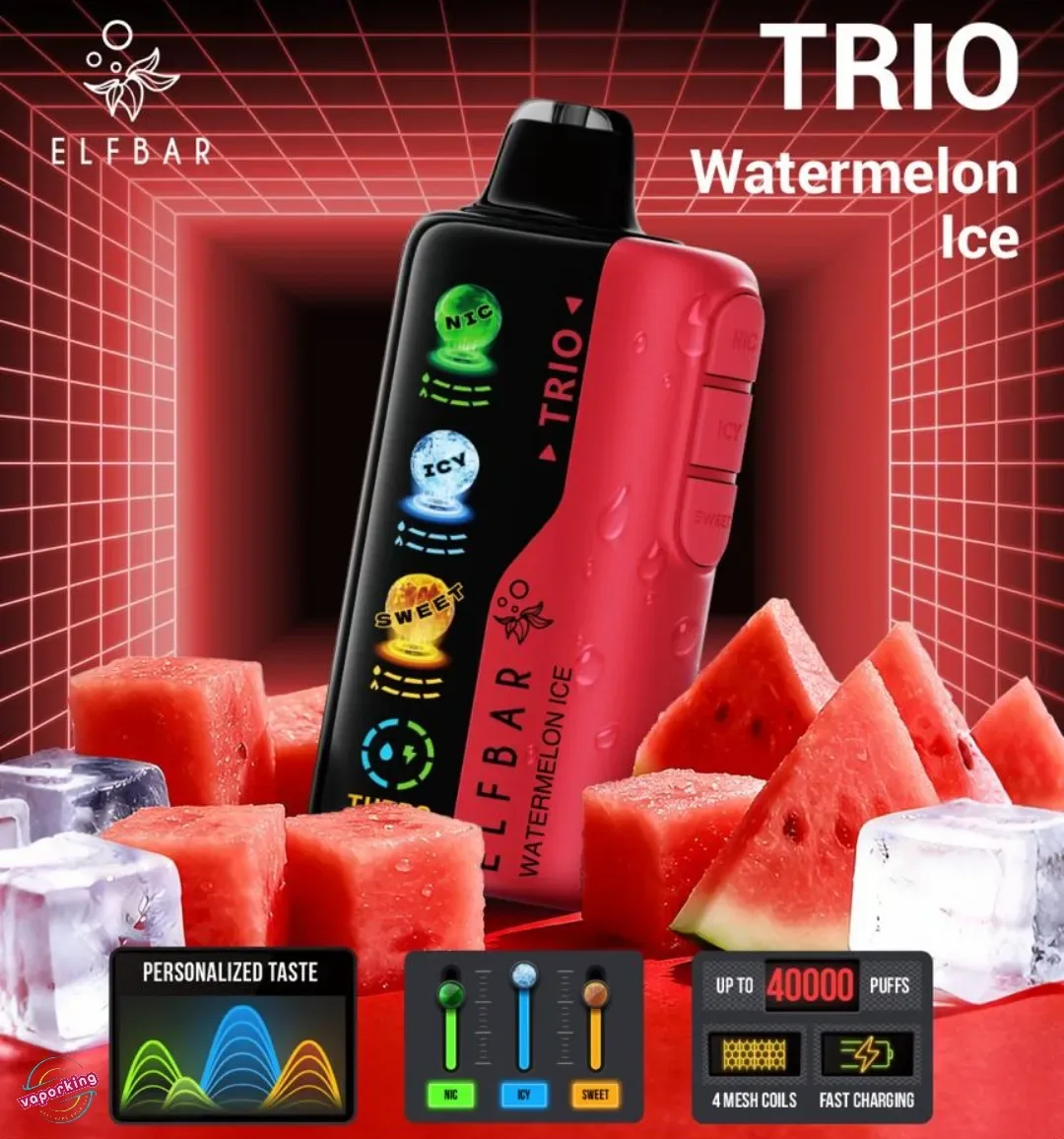 Elf Bar TRIO - Watermelon Bubblegum - 40k Puff — Elf Bar TRIO available in Bengaluru